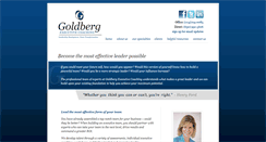 Desktop Screenshot of goldbergexecutivecoaching.com